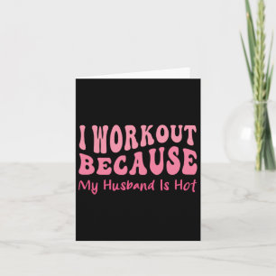 Funny Workout Gym Zitat Coole Ehefrau Fitness Moti Karte