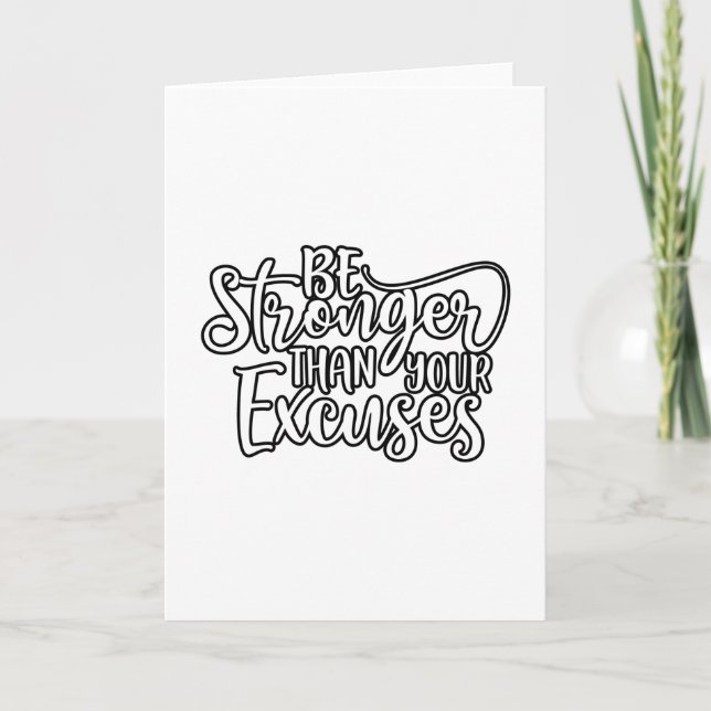 Funny Workout Karte (Vorderseite)