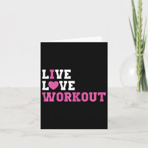Funny Workout Lover Geschenke und Bodybuilding Out Karte