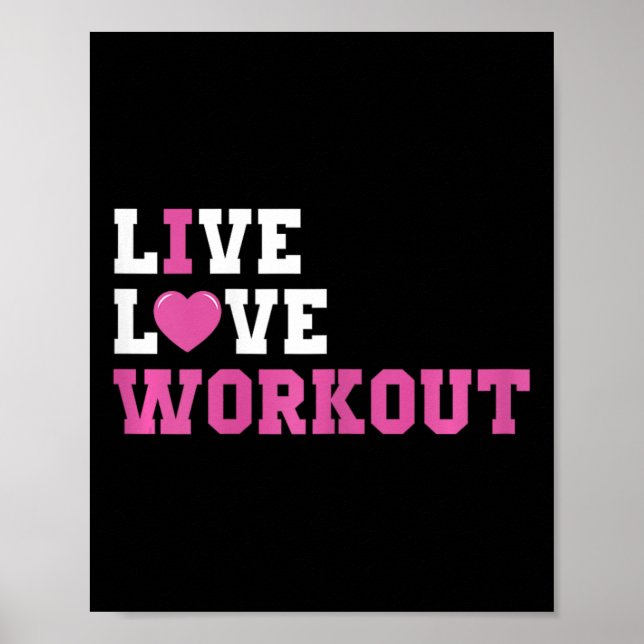 Funny Workout Lover Geschenke und Bodybuilding Out Poster (Vorne)