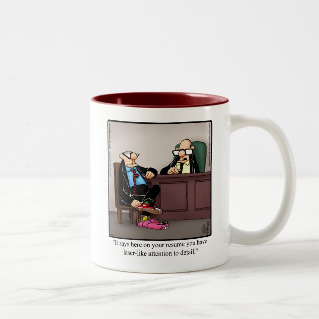 Funny Workplace Aufmerksamkeit für die Tasse von S (Rechts)