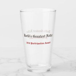 Funny World's Greatest Father Participation Award  Glas