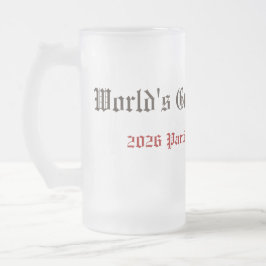 Funny World's Greatest Father Participation Award  Mattglas Bierglas