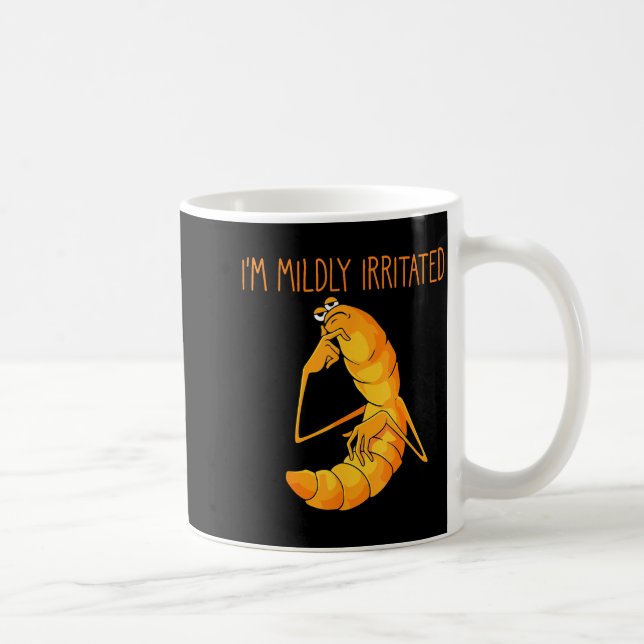 Funny Worm Meme I'm Mildly Irritated Marcus Mens W Kaffeetasse (Rechts)