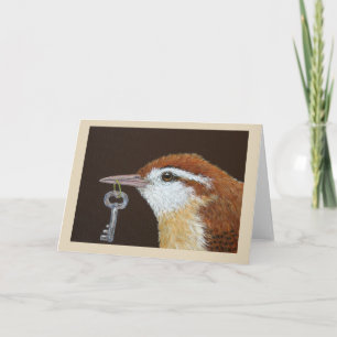 Funny Wren-Karte Karte