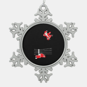 Funny Wrestling Christmas Weihnachten Weihnachten  Schneeflocken Zinn-Ornament