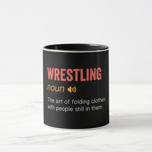 Funny Wrestling Definition Tasse (Zentrum)