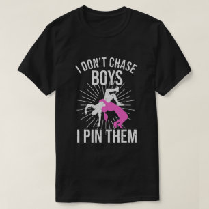 Funny Wrestling Girls Designs Wrestle Athlete T-Shirt