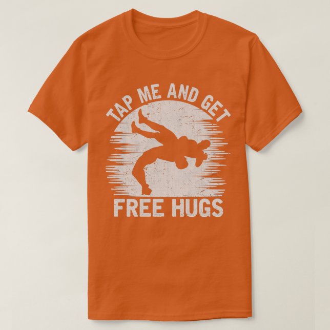 Funny Wrestling Hugs Unglaublich witzig Wrestler T-Shirt (Design vorne)