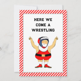Funny Wrestling Weihnachtskarten Feiertagskarte