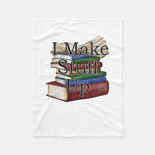 Funny Writer Author Writing I Write Books Fleecedecke (Vorderseite)