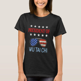 Funny Wu Tai Chi Heilzubehör Usa Flag Thai T-Shirt