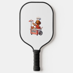 Funny Würstchen Dackel Dog Sausage Hotdog Sandwich Pickleball Schläger