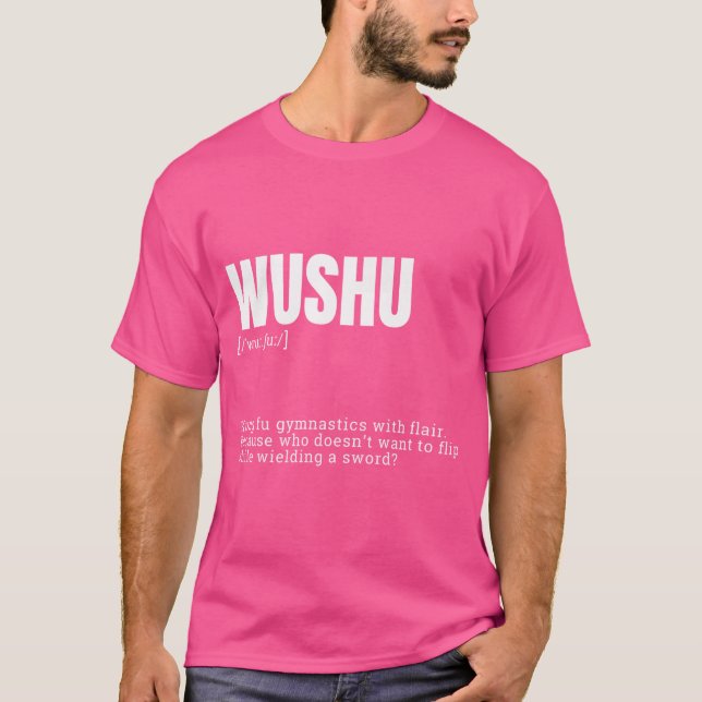 Funny Wushu Kung Fu Combat Specialist Definition T-Shirt (Vorderseite)