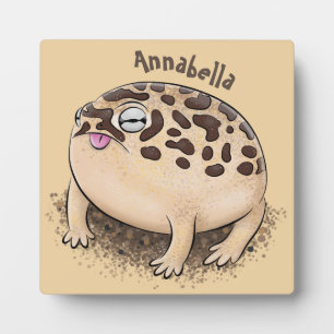 Funny Wüste Regenfrosch Cartoon Illustration Fotoplatte