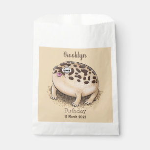 Funny Wüste Regenfrosch Cartoon Illustration Geschenktütchen