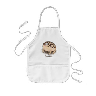 Funny Wüste Regenfrosch Cartoon Illustration Kinderschürze