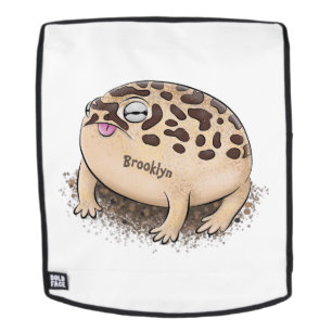 Funny Wüste Regenfrosch Cartoon Illustration Rucksack