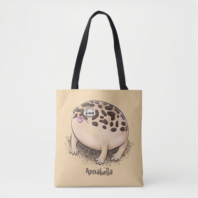 Funny Wüste Regenfrosch Cartoon Illustration Tasche (Vorderseite)