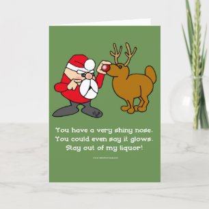 Funny X-mas Spaß Grußkarte Feiertagskarte
