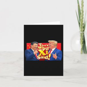 Funny Xi und Trump lachen Shirt - das ist es, was  Karte