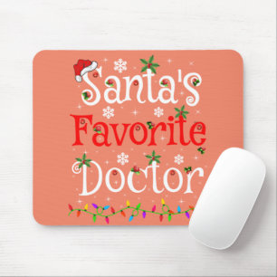 Funny Xmas beleuchtet Weihnachten Lieblings-Doktor Mousepad