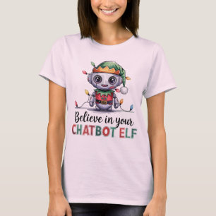 🤖 Funny Xmas Chatbot-Mitglieder glauben an Chatbo T-Shirt