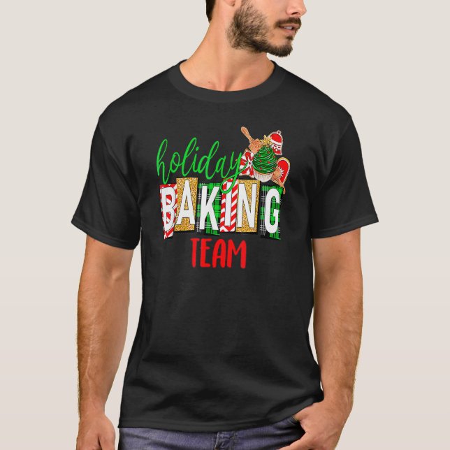 Funny Xmas Holiday Baking Team Weihnachtskostüm T-Shirt (Vorderseite)