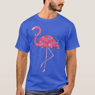 Funny Xmas Lichter Pink Flamingo Tropische Weihnac T-Shirt