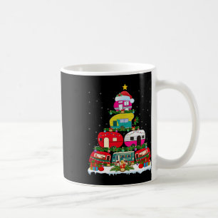 Funny Xmas Lighting Santa Camping Rv Christmas Tre Kaffeetasse
