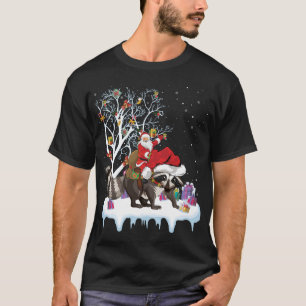 Funny Xmas Lighting Tree Sass Café - Wine Bar T-Shirt