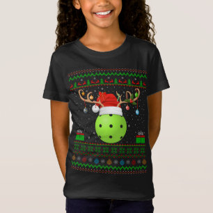 Funny Xmas Lighting Weihnachtsmannmütze Ugly Pickl T-Shirt
