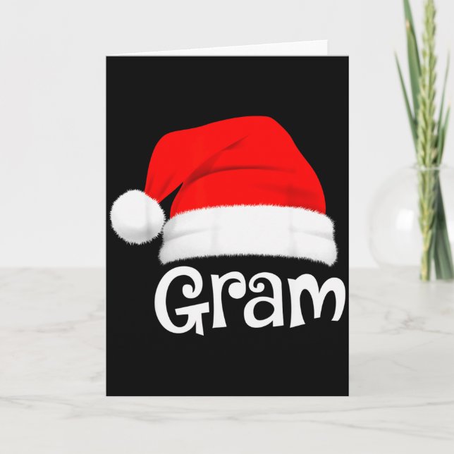 Funny Xmas Pajama Group Matching Gram Christmas Ha Karte (Vorderseite)