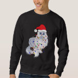 Funny Xmas Persian Cat Christmas Lights Santa Clau Sweatshirt<br><div class="desc">Funny Xmas Persian Cat Christmas Lights WeihnachtsLICHT Weihnachtsgeschenk</div>