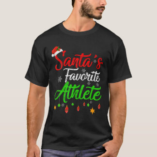 Funny Xmas Weihnachten Lieblings-Athleten Weihnach T-Shirt