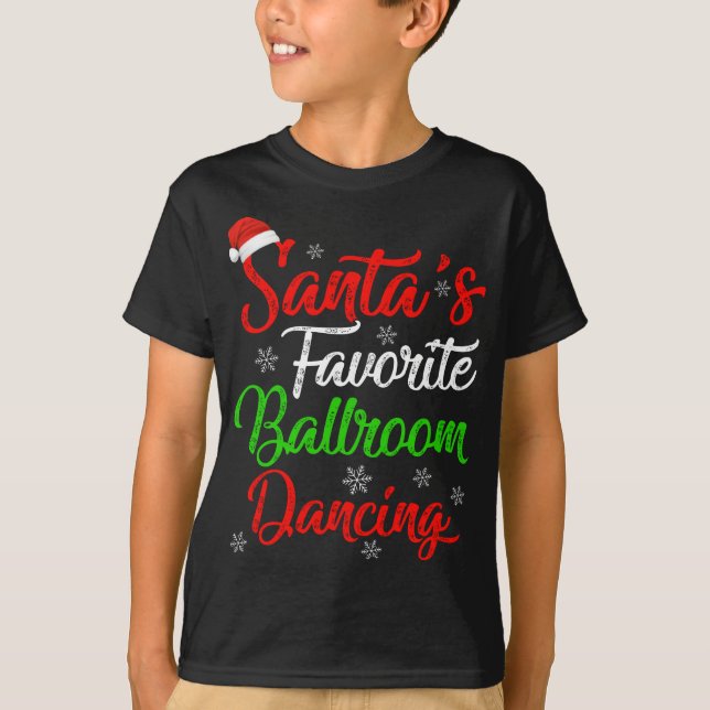 Funny Xmas Weihnachts Lieblings-Ballsaal-Tanz Chri T-Shirt (Vorderseite)