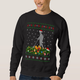 Funny Xmas Weihnachtsmannmütze Ugly Metal Detectio Sweatshirt