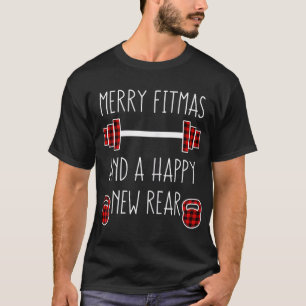 Funny Xmas Workout Geschenk Merry Fitmas und ein H T-Shirt