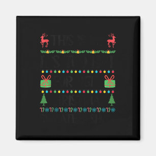 Funny Xmas zu heiße hässliche Weihnachtssüßer Frau Magnet