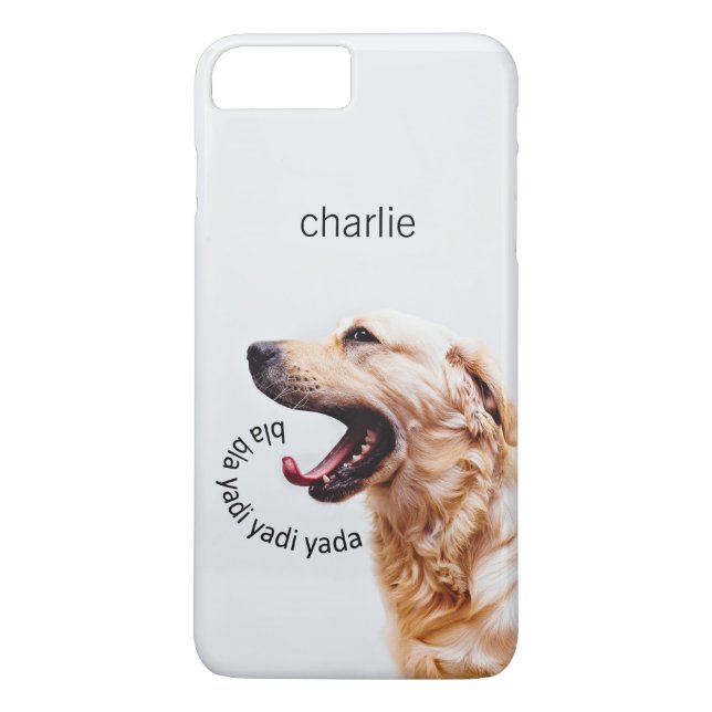 Funny Yapping Hund individuelle Monogramm Telefong Case-Mate iPhone Hülle (Rückseite)