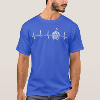 Funny Yarn Heartbeat T-Shirt cadeau Teft Teft pour
