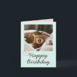 Funny Yawning Cat and Happy Birthday Karte<br><div class="desc">Es ist die Funny Yawning Cat and Happy Birthday Card. Die gähnende Katze ist lustig und hübsch. Sie können Ihre Nachrichten einfügen. Das wird deinen Freund zum Lachen bringen. Das wird ein bedeutendes Geschenk und macht Ihren Freund zum Lachen. Überbringen Sie herzlichen Glückwunsch jetzt und Seien Sie einer der wenigen....</div>