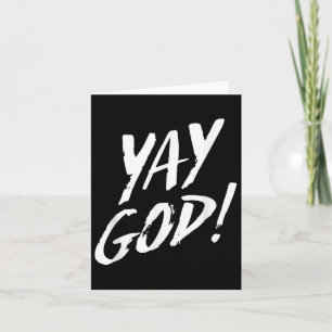 Funny Yay God Graphic Jesus Christliche Religion G Karte