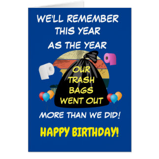 Funny Year 2020 Carte d'anniversaire personnalisab