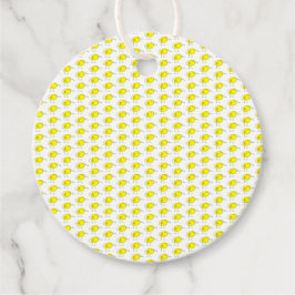 Funny Yellow Birds Doodle Geschenkanhänger