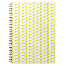 Funny Yellow Birds Doodle Notizblock