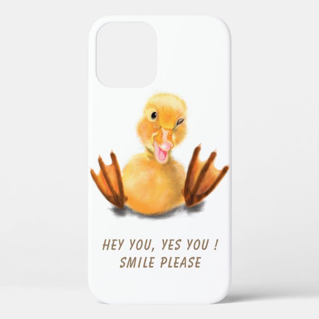 Funny Yellow Duck iPhone Case - Custoizable (Rückseite)