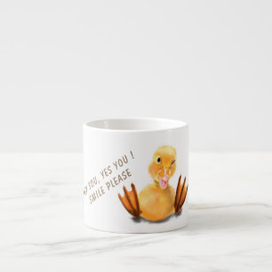 Funny Yellow Duck Playful Wink Smile - Benutzerdef Espressotasse