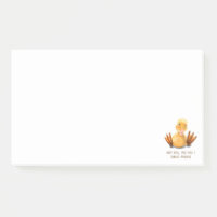 Funny Yellow Duck Sticky Notes - Lächeln