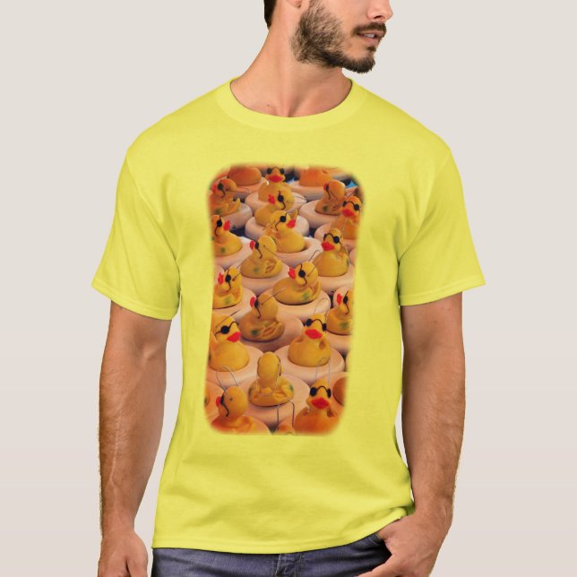 Funny Yellow Rubber Ducks T-Shirt (Vorderseite)